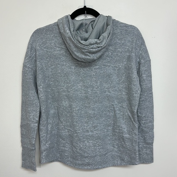 Zyia Light Gray Drawstring Hoodie XS - Picture 4 of 6